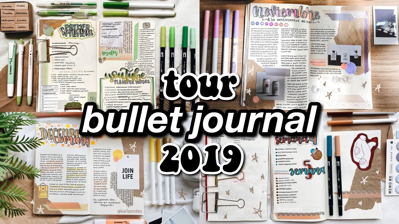TOUR por mi BULLET JOURNAL 2019 🌟
