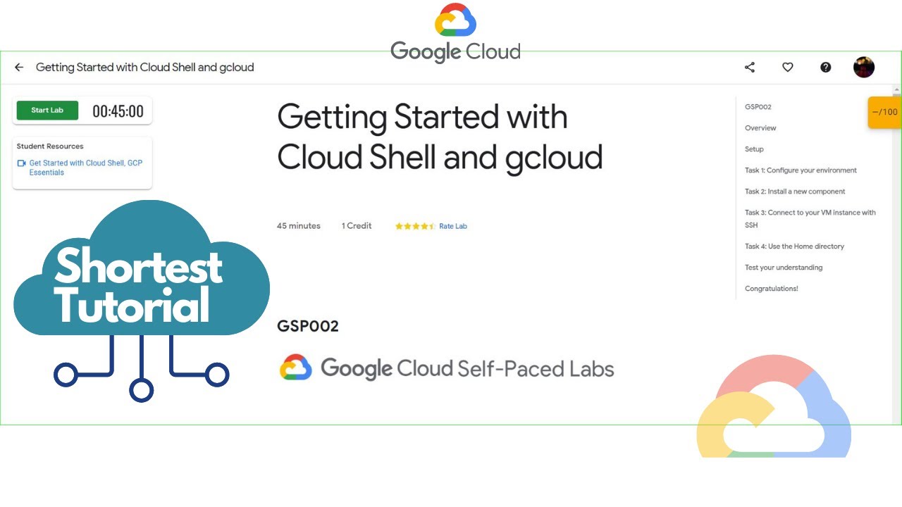 Getting Started with Cloud Shell and gcloud | Qwiklabs - [GSP002]