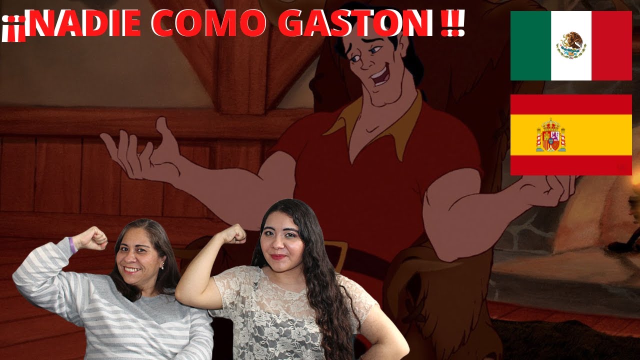 🎶¡LATINAS REACCIONAN A LA BELLA  LA BESTIA|ES UN GRAN TIPO GASTON!🎶 #LatinoVsEspañol   #DISNEY