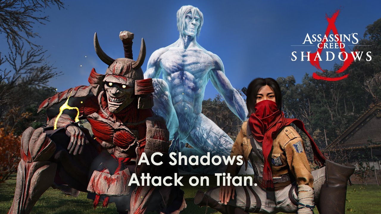 ACShadows VS Shingeki no Kyojin. Qué locura.