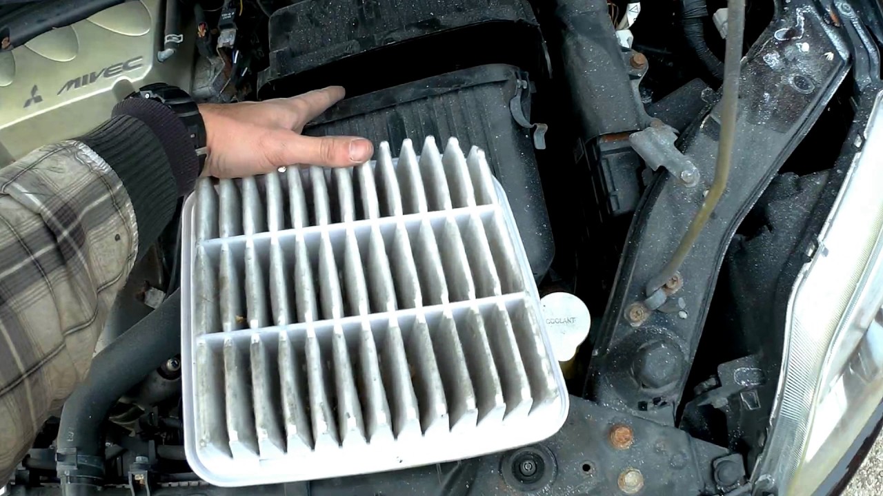 How to Remove Replace Air Filter Mitsubishi Galant 04 09