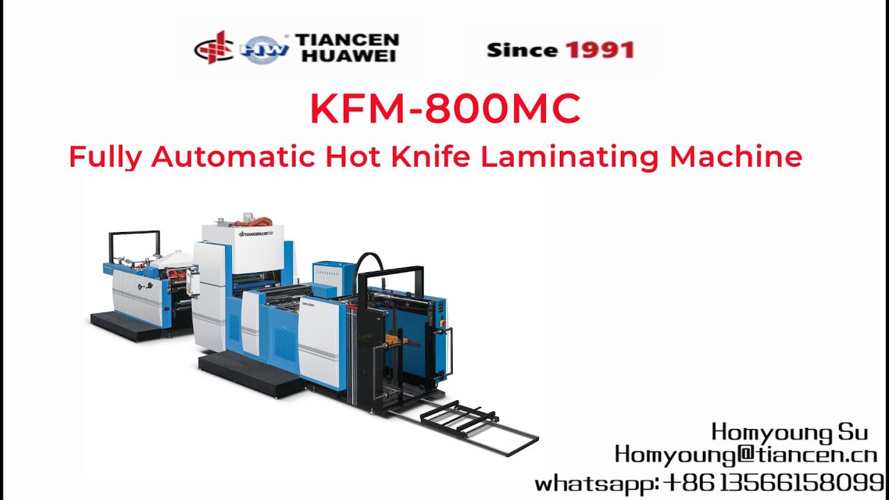 KFM-800MC Fully Automatic Hot Knife Laminating Machine