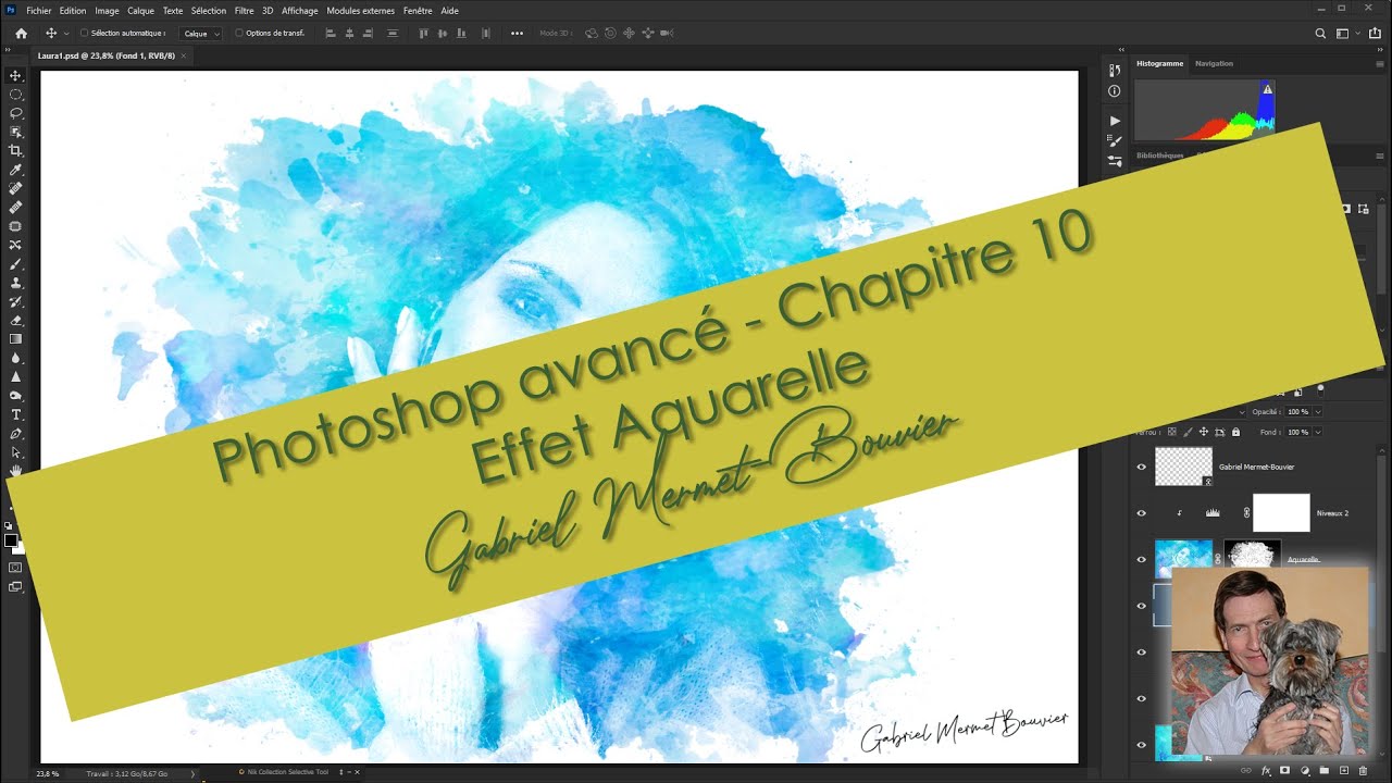 Photoshop - Effet Aquarelle