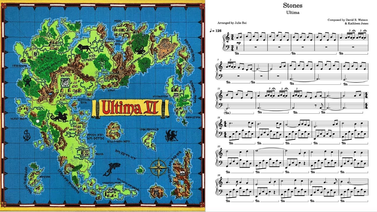 Stones - Ultima [PC Game] Piano Sheet Music