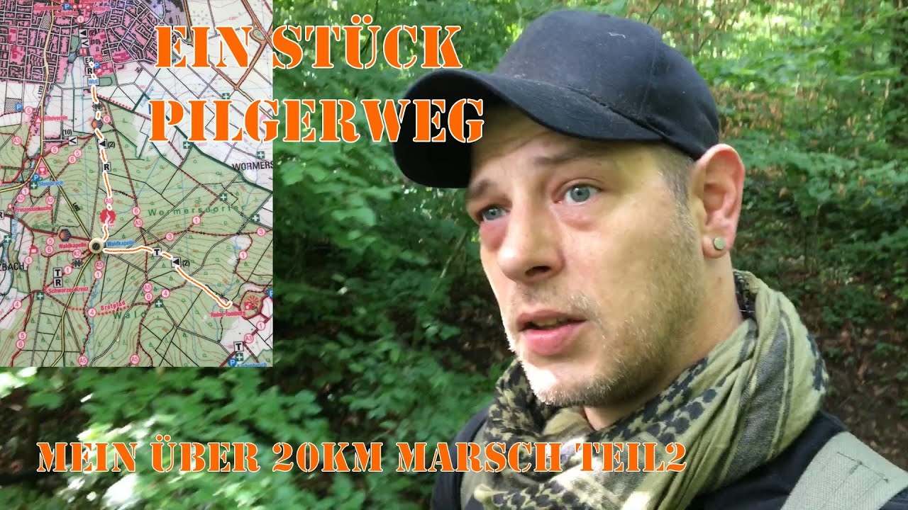 Ein Stück Pilgerweg auf meinem Marsch /20km Marsch Teil2