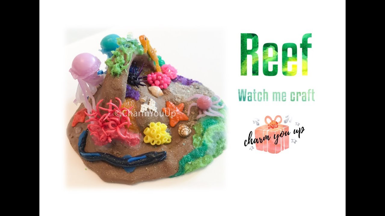 Coral reef, watch me craft, #polymerclay, polymer clay