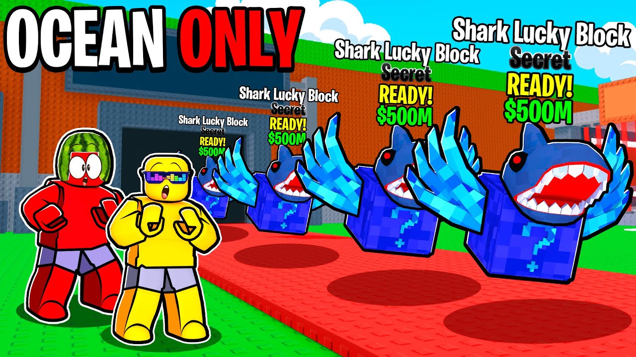 Ocean ONLY Lucky Blocks in Steal a Brainrot
