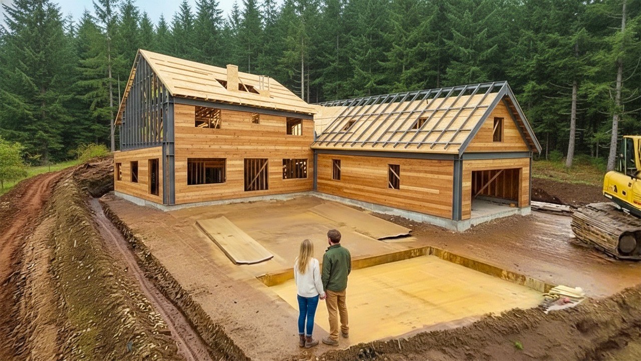 This couple built their dream luxury summer villa from scratch in just 90 days! @LetsBuildAHouse