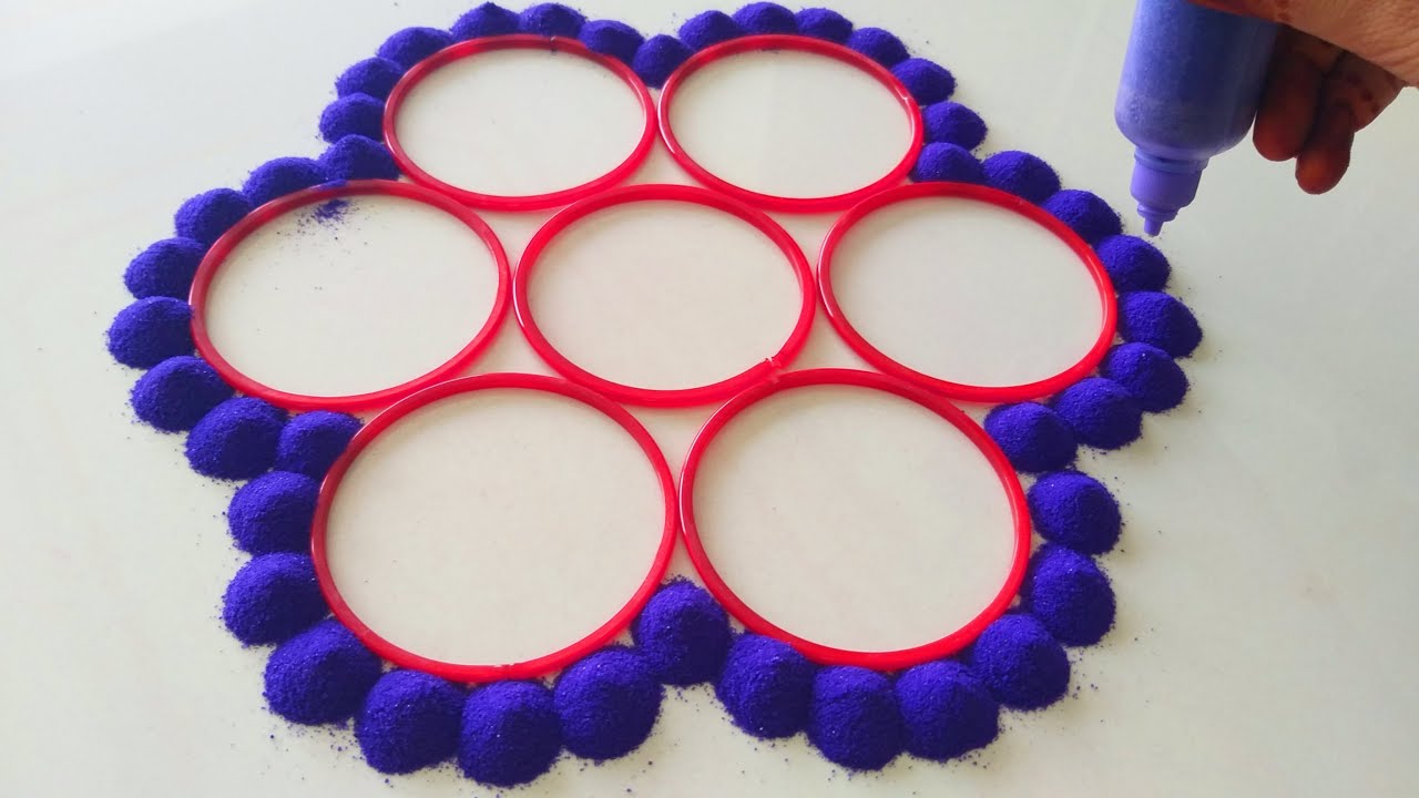 Happy Diwali/Dhanters Rangoli | चूड़ी से बनाये धनतेरस/दिवाली रंगोली | Diwali Rangoli | दिवाली रांगोळी