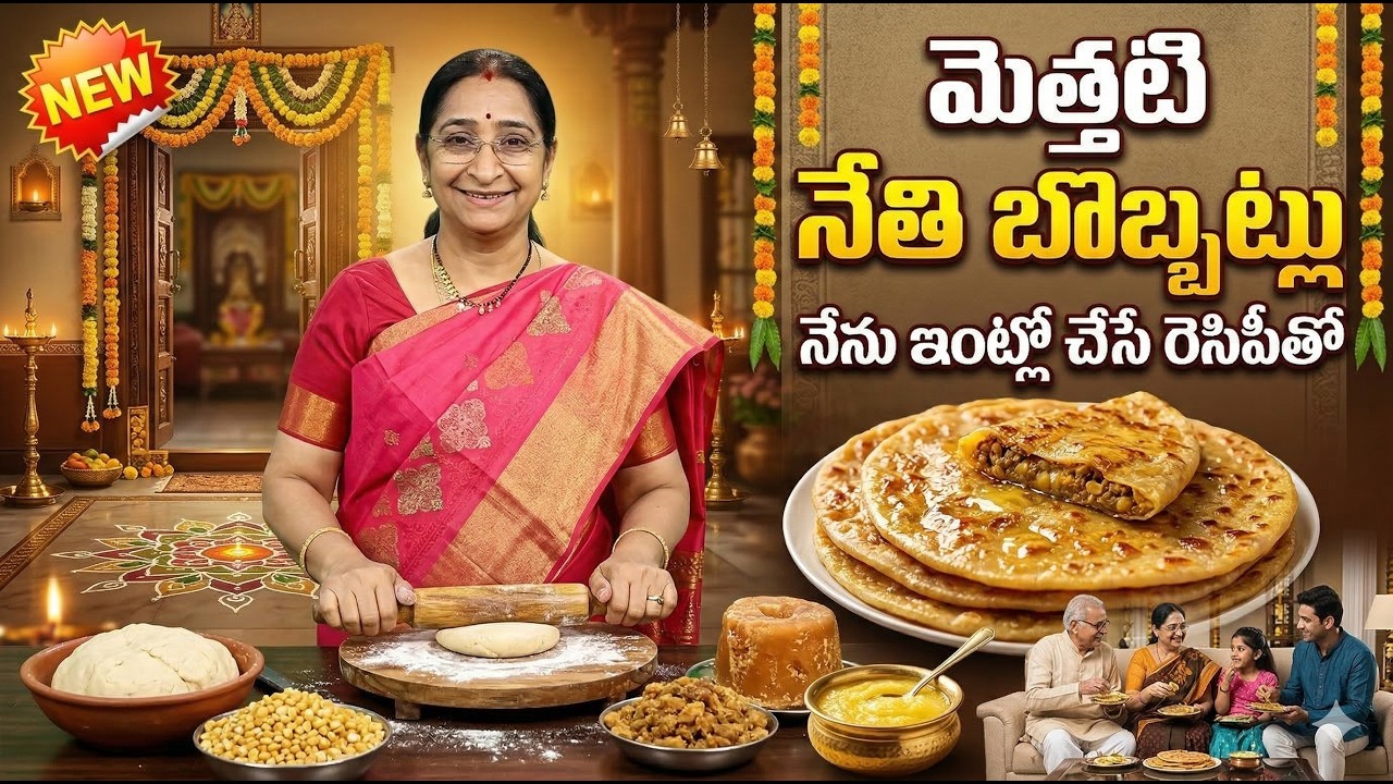 Ugadi Special Nethi Bobbatlu 😍 | Traditional Sweet Recipe At Home | Ramaa Raavi