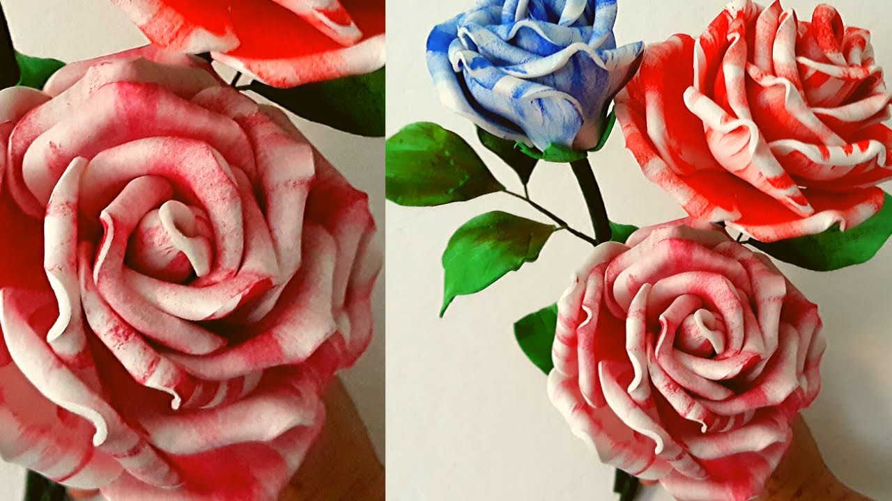 APRENDA ESSA TÉCNICA DE PINTURA ROSA MESCLADA EM EVA