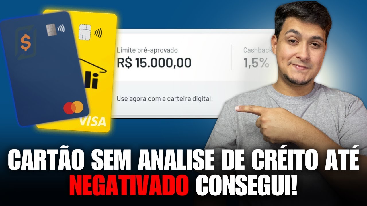CART&Atilde;O DE CR&Eacute;DITO SEM ANALISE DE CR&Eacute;DITO! APROVA NEGATIVADO NA HORA | Veja Como Solicitar