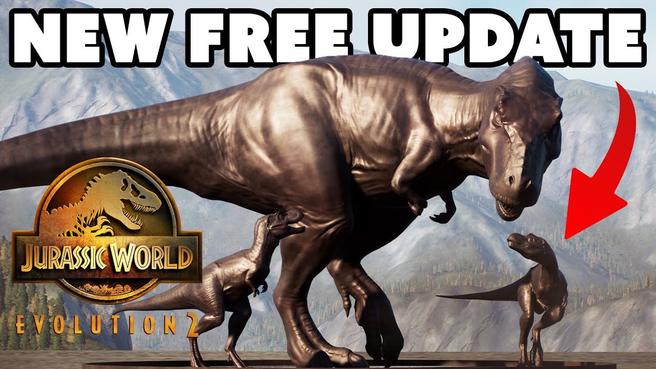 🔲 NEW STATUES! FREE UPDATE For JWE2 (YES, JWE2!) Jurassic World Evolution 2!