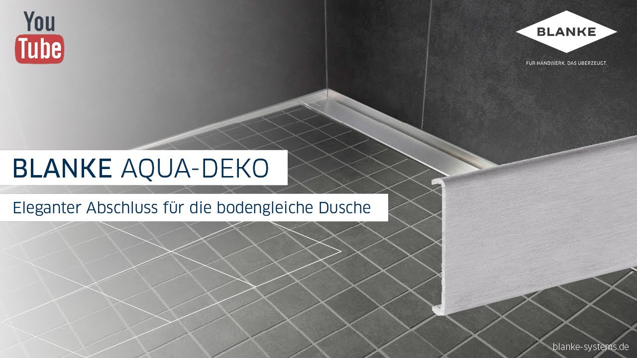 Bodengleiche Dusche mit Gef&auml;lleprofilen: BLANKE AQUA-KEIL - Anwendungsvideo