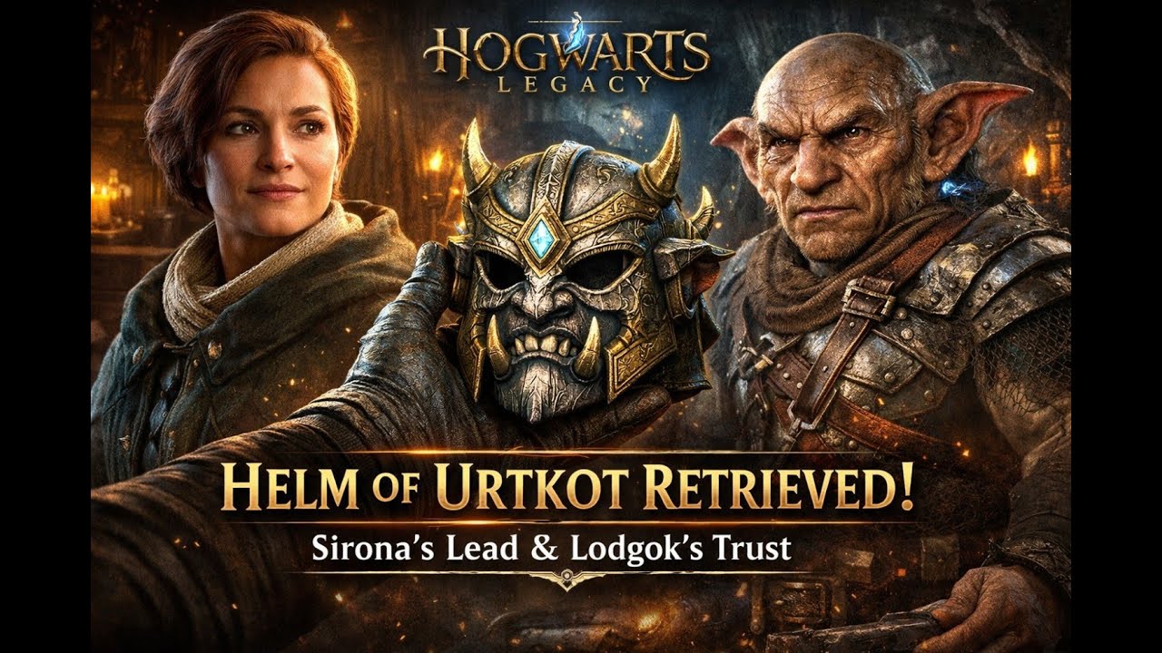 Helm of Urtkot Retrieved 🪓 | Sirona’s Lead & Lodgok’s Trust | Hogwarts Legacy