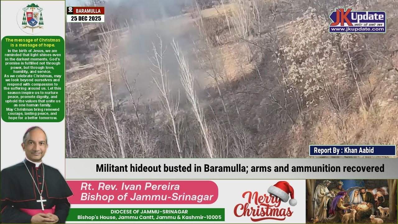 Militant hideout busted in Baramulla; arms and ammunition recovered