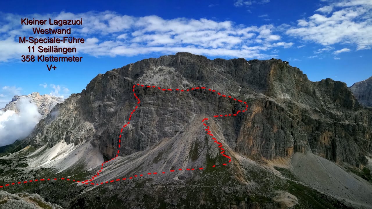 M Speciale F&uuml;hre, Kleiner Lagazuoi, Piccolo Lagazuoi, Westwand, parete ovest, Dolomiten
