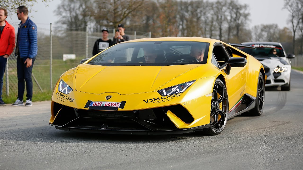 Lamborghini Huracan LP640-4 Performante - Drag Races, Revs & Accelerations !