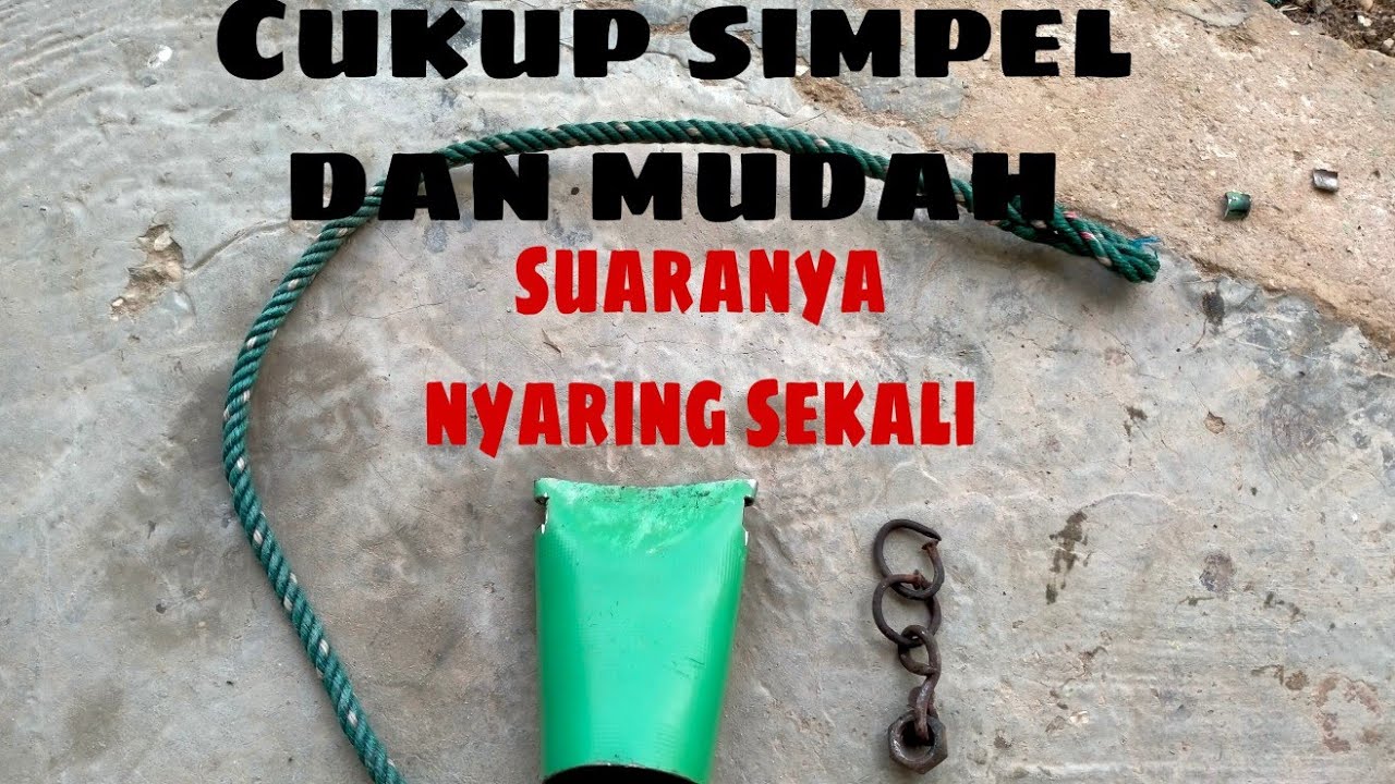 Cara sederhana membuat lonceng sapi || terbuat dari barang bekas ❗❗