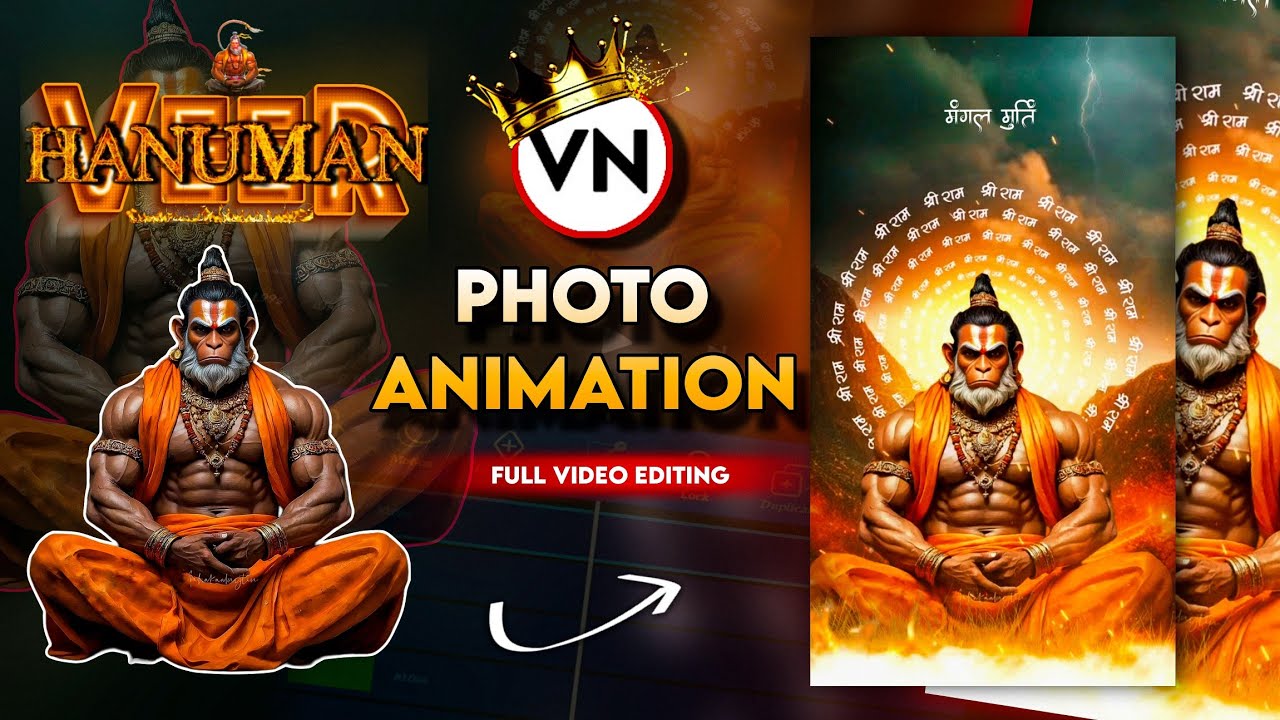 How to make Viral Legend Lord HanumanVideo  New Insta Trending Viral HanumanVideo Editing In Vnapp