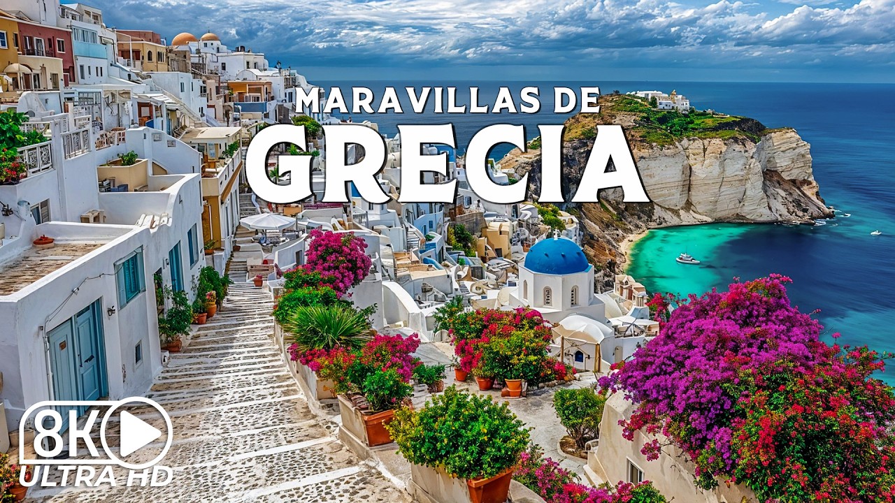 Maravillas de Grecia - Los Lugares más Fotogénicos del Mediterráneo | Vídeo de viaje en 8K