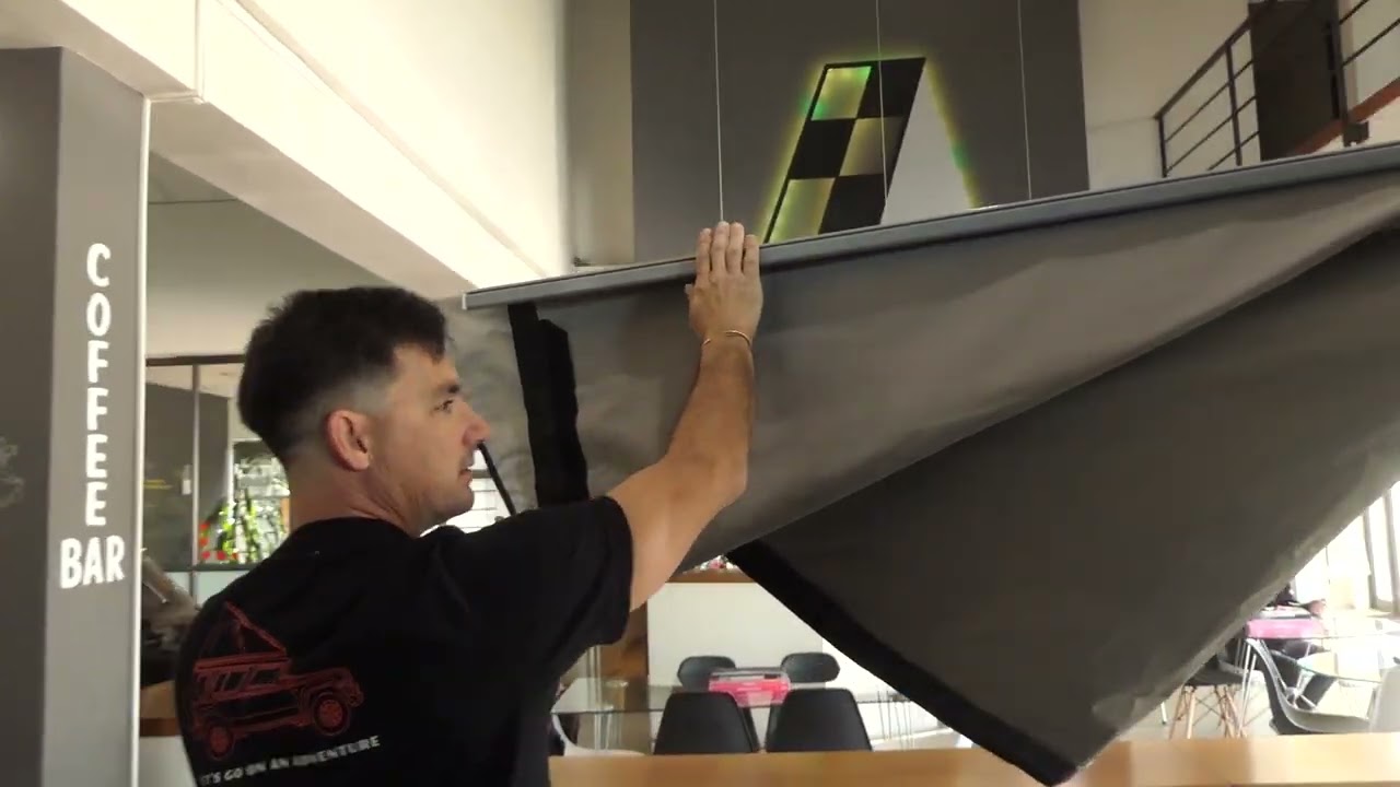 Alu- cab 270 degree Awning Set Up