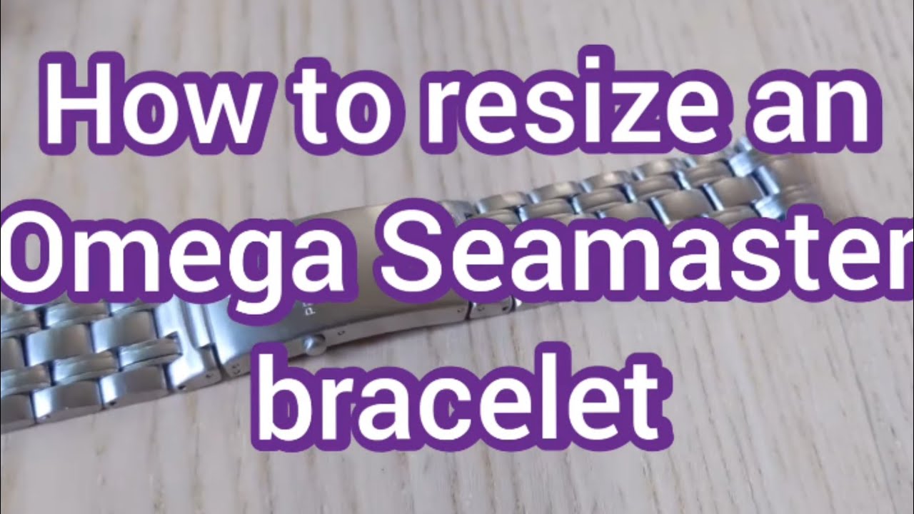 Как изменить размер браслета часов Omega Seamaster с помощью штифтовых и воротниковых звеньев