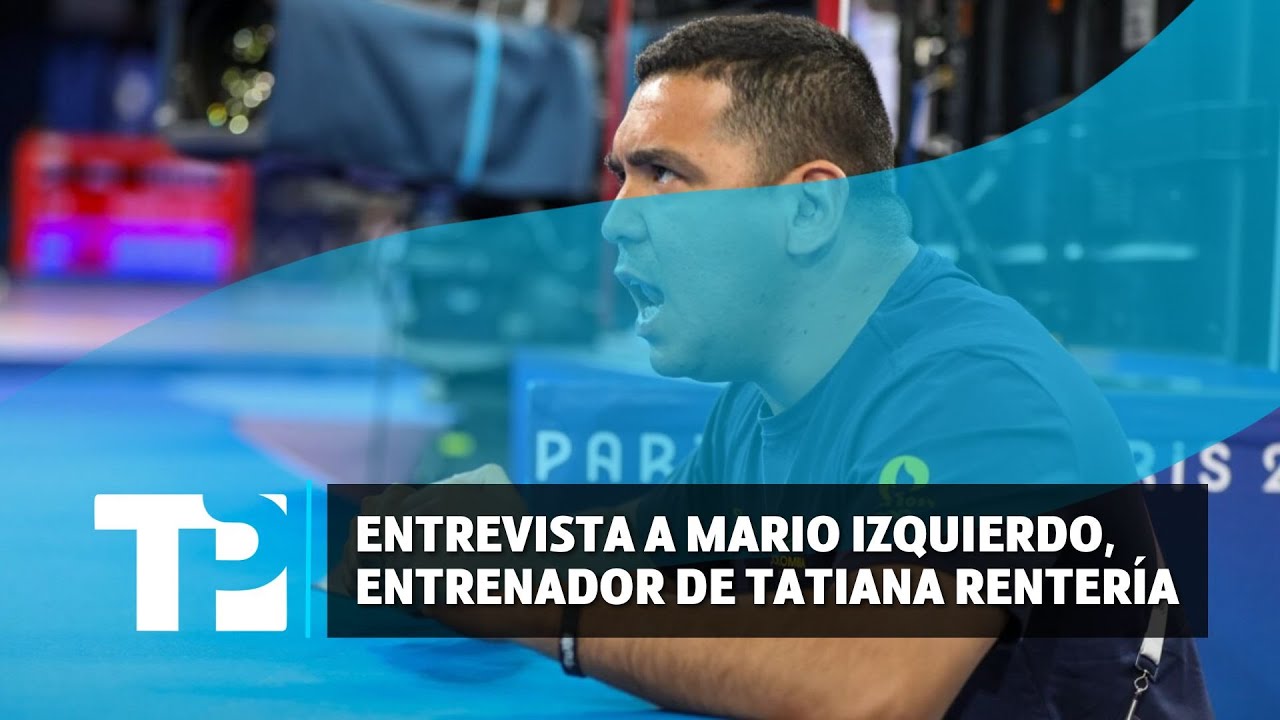 Mario Izquierdo, entrenador de Tatiana Rentería, en Telepacífico Noticias