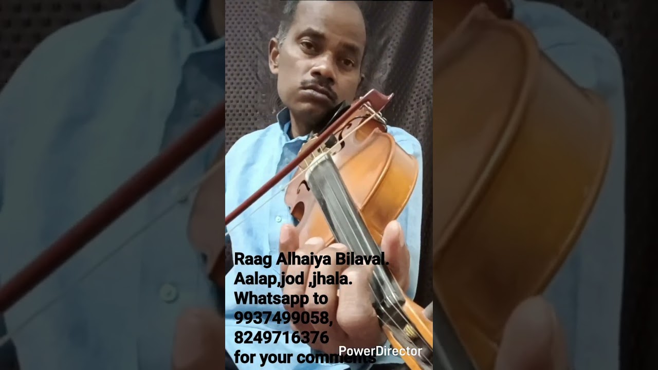 #Violin tutorial #Raag Alhaiya Bilaval  Aalap jod and jhala