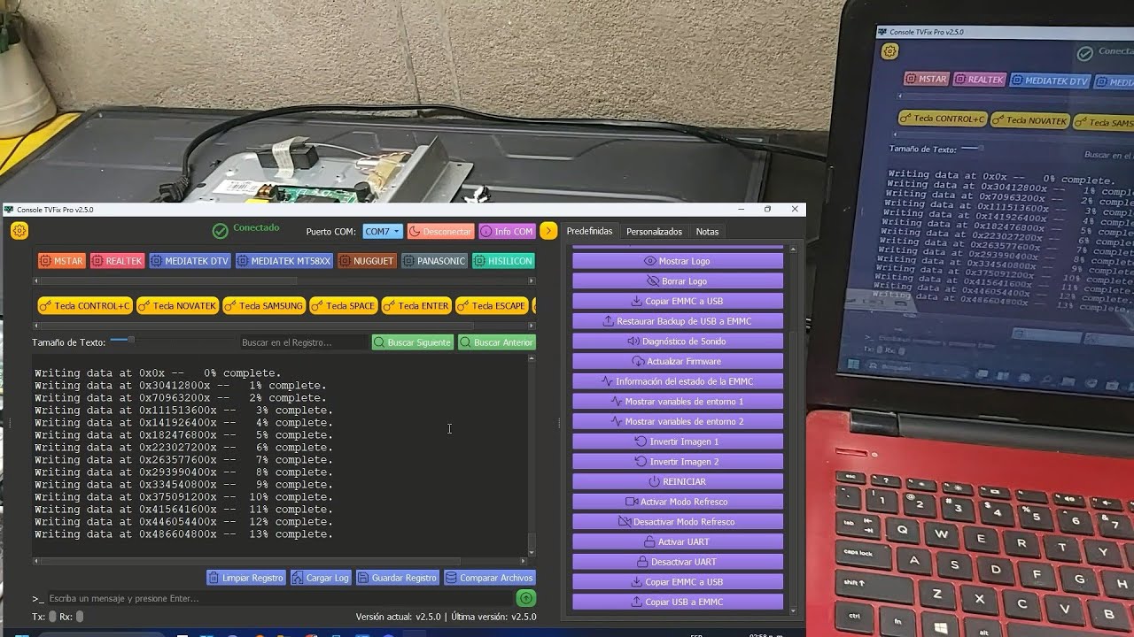 Tutorial de como usar Console TVFix Pro + MstarTool