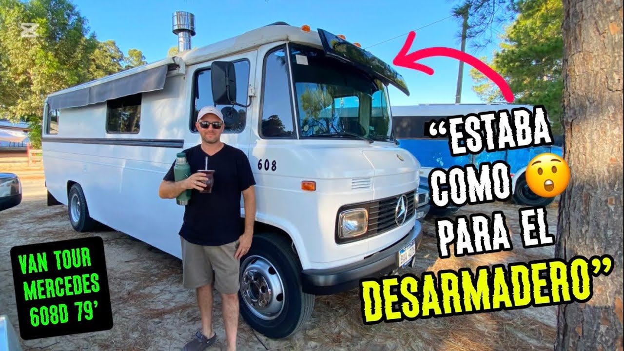 😱Convirtió un Minibús ABANDONADO, en un hermoso MOTORHOME familiar. Van tour mercedes 608D 🇺🇾