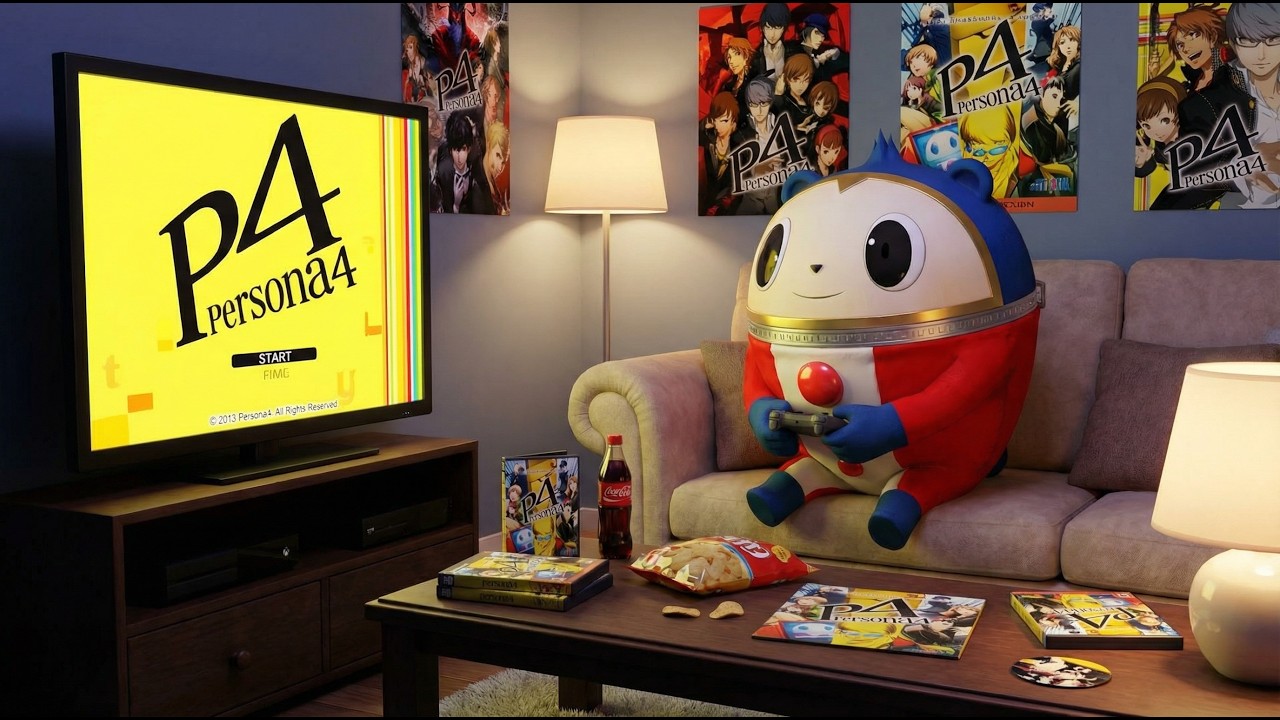 Persona 4 Golden Inspired Lo-fi Mix: Upbeat Chill Study Relax Instrumental Protagonist Music Remix