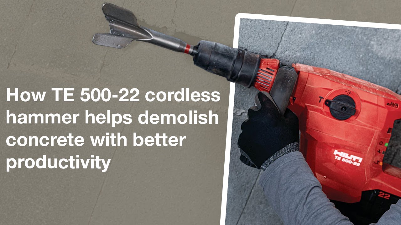 Hilti Nuron | How the TE 500-22 cordless hammer helps demolish concrete with better productivity
