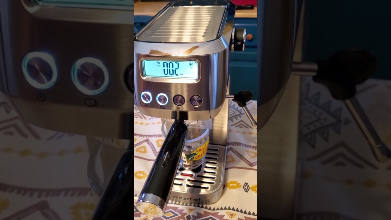 Elevate your coffee experience with the AMZCHEF Espresso Machine! ☕✨