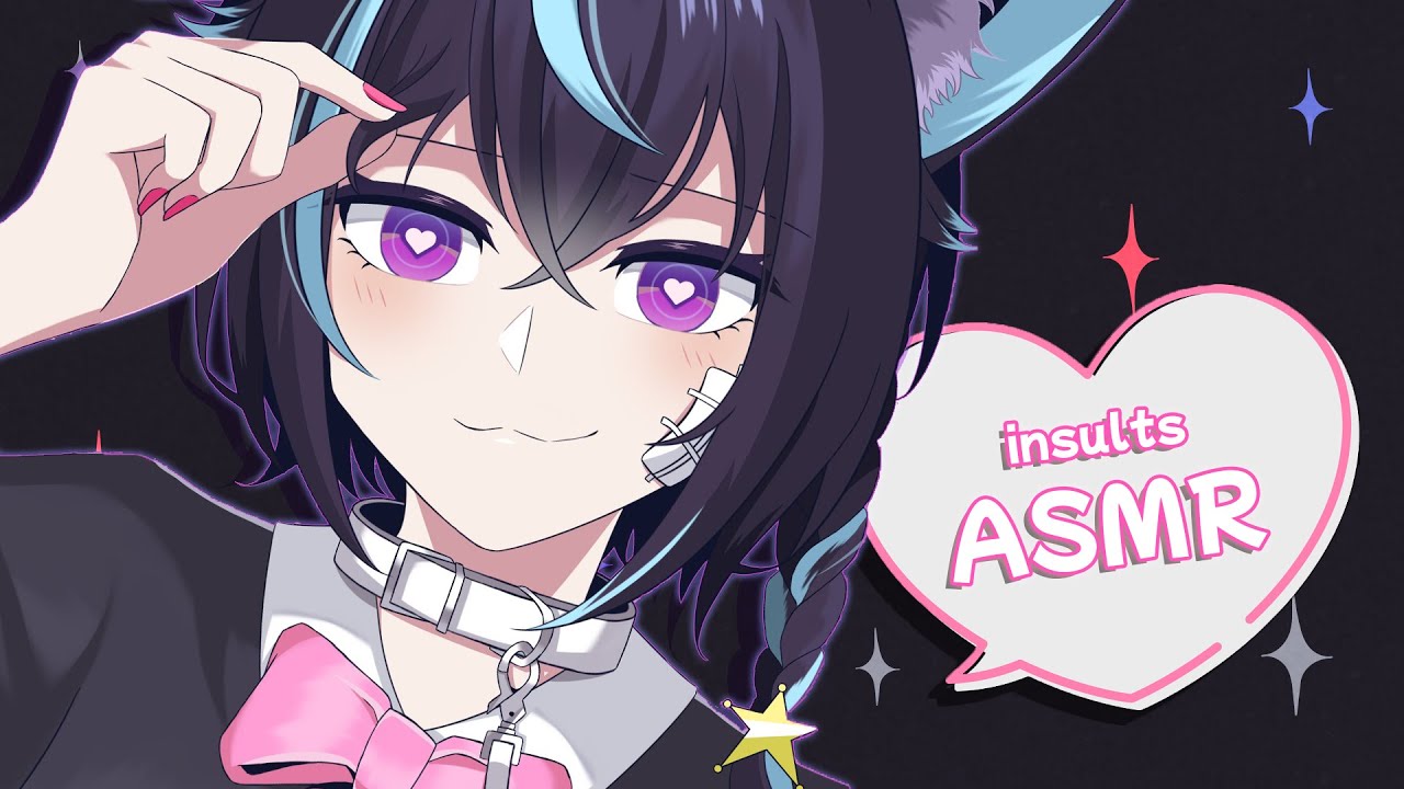 【ASMR】whispering insults in your ear【binaural 3dio | EN vtuber】