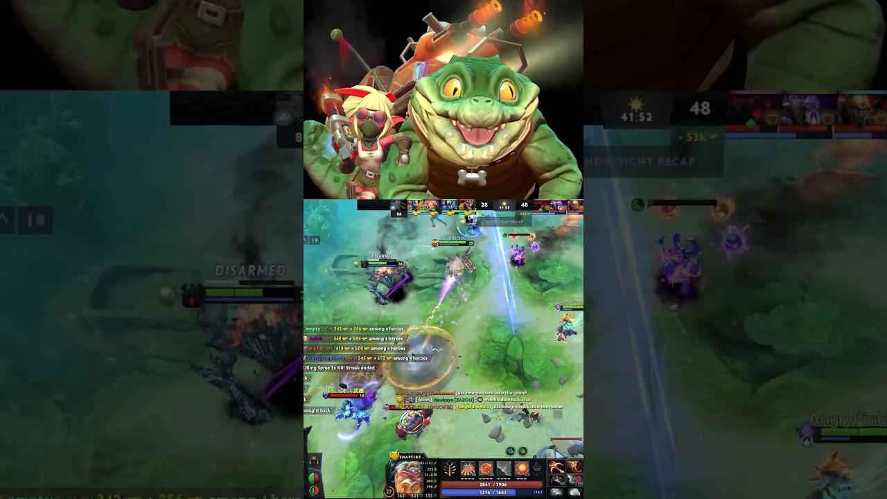 SNAPFIRE Combo Rampage With Dark Seer - Dota 2