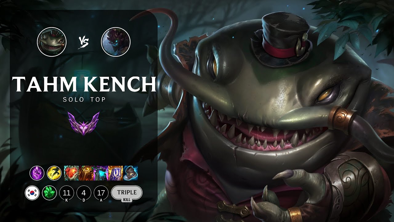 Tahm Kench Top vs Maokai - KR Master Patch 14.1