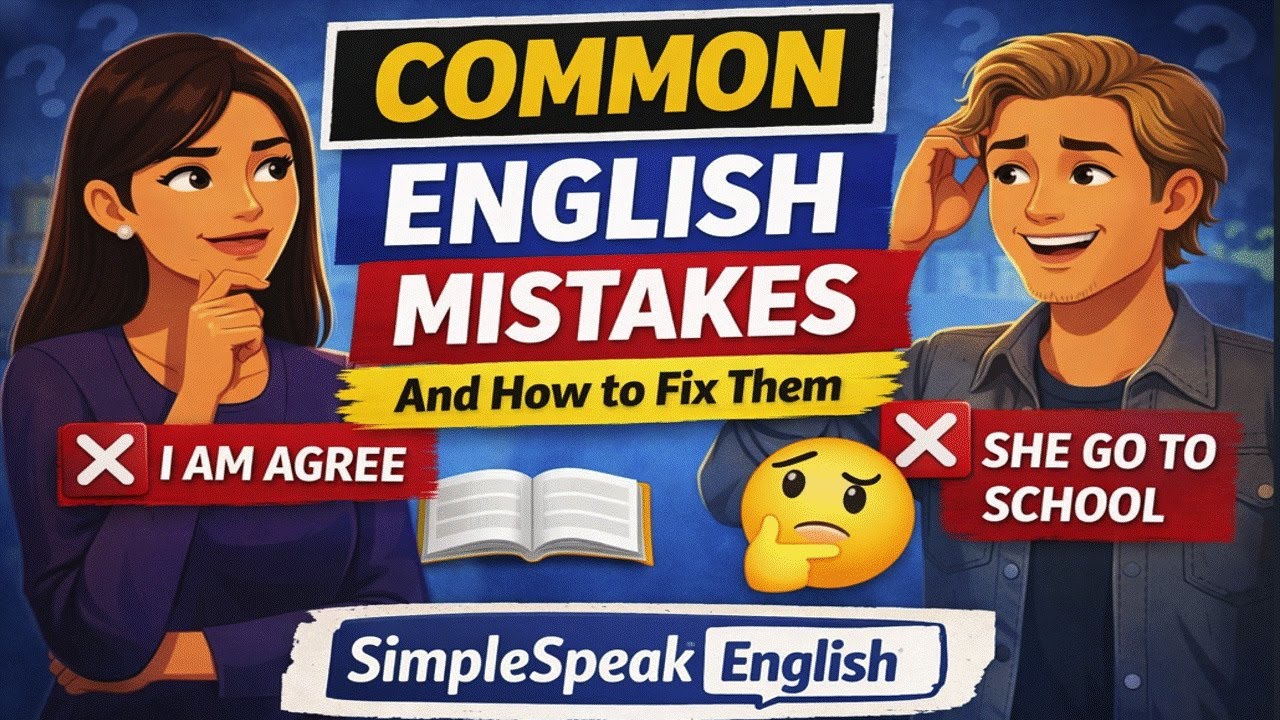 Common English Mistakes and How to Fix Them |  Speak English More Confidently