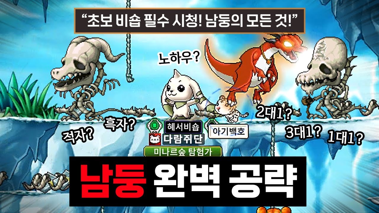 [메이플랜드] 영상 하나로 남둥 졸업하기! 남둥 사냥 완벽 공략!!