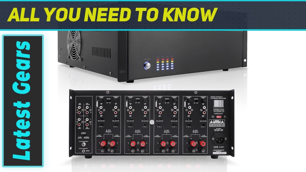 Unleashing Power: Pyle PT8000CH 8-Channel Home Theater Amplifier Review