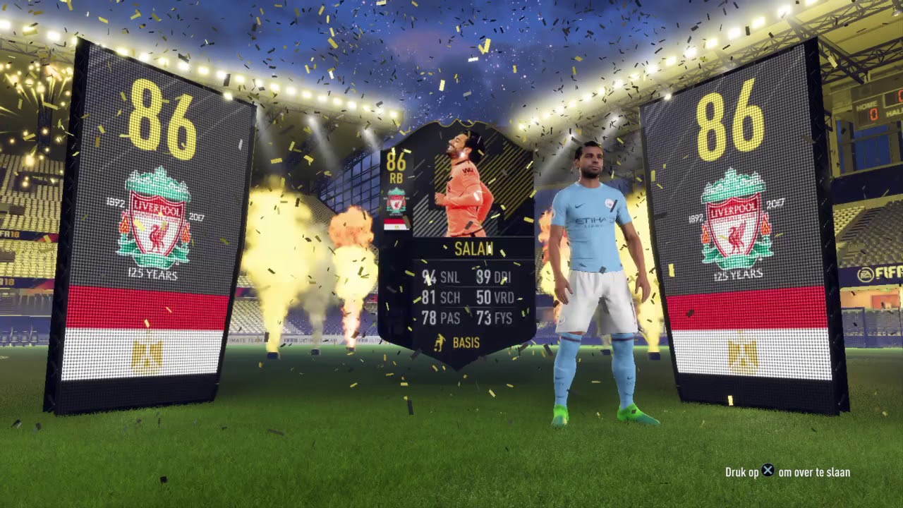 FIFA 18 otw salah in a pack!!