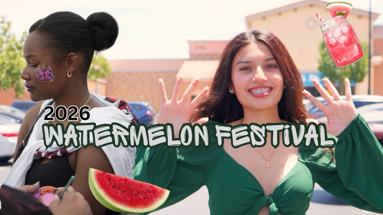 watermelon festival vlog | trying watermelon sushi??