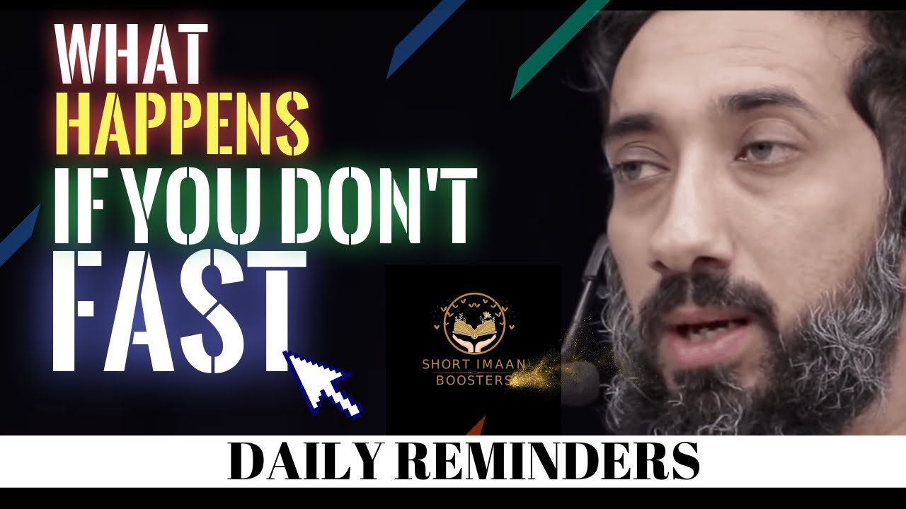 What happens if you dont fast in ramadan 2020 I Islamic talks 2020  I Nouman Ali Khan new I Ramzan