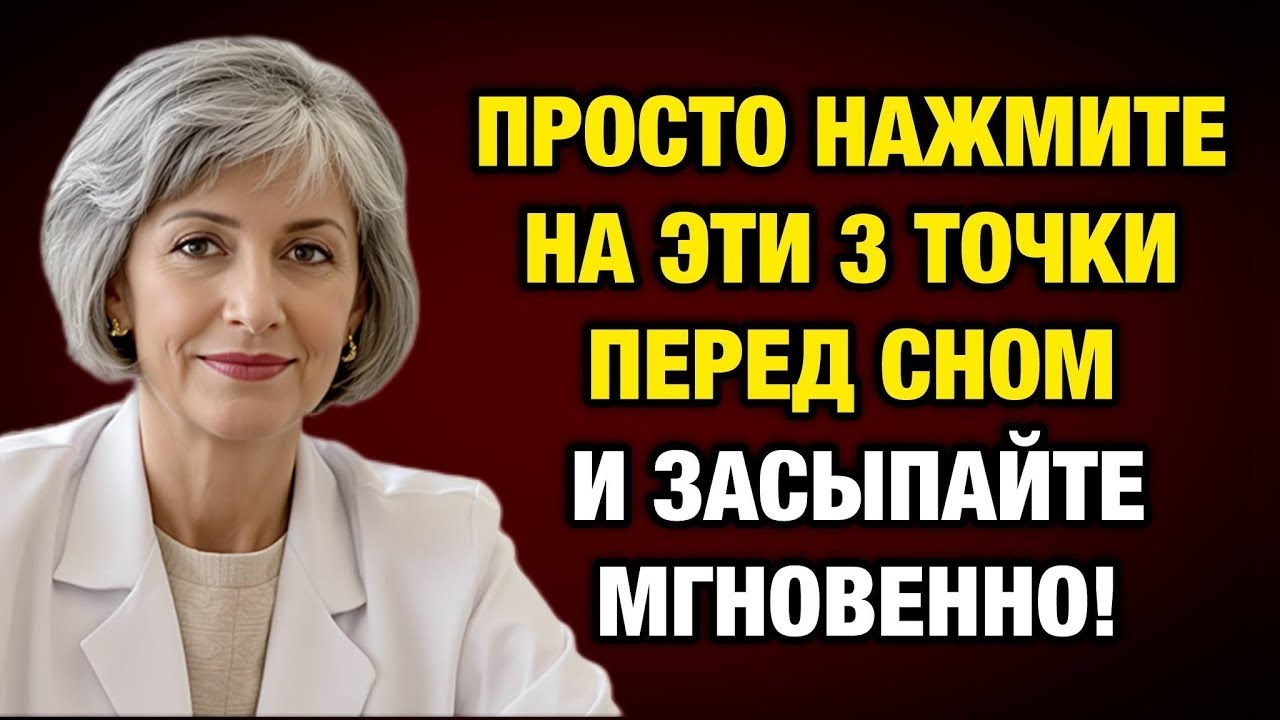 3 касания тела — и бессонница уходит навсегда  Проверено врачом