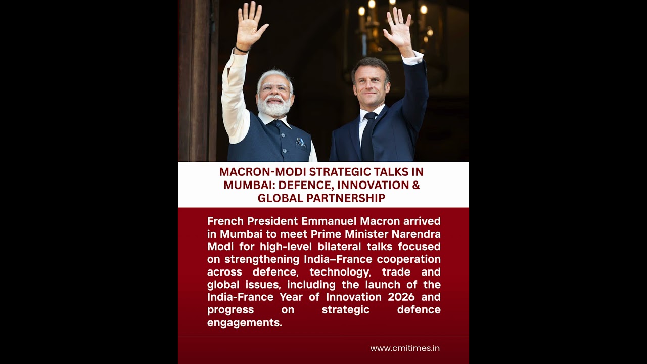 Macron Meets Modi in Mumbai | India-France Defence & Strategic Talks Explained #viral