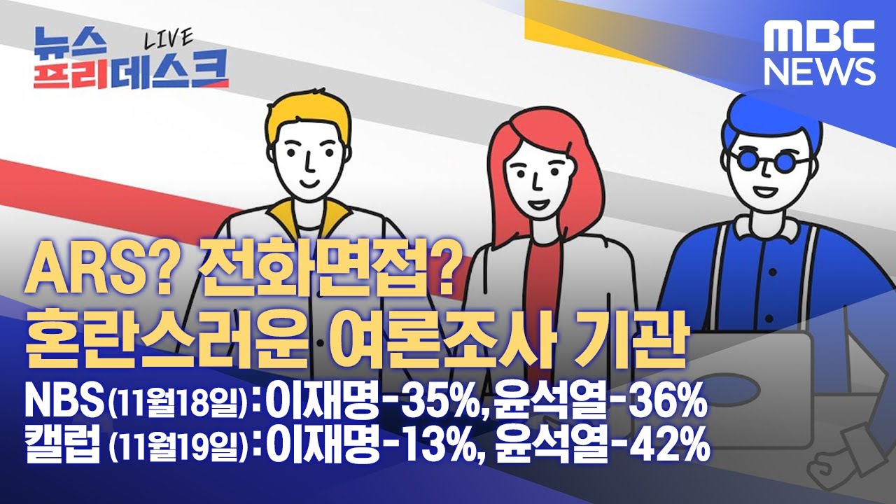 ARS? 전화면접? 혼란스러운 여론조사 기관 (2021.12.01/뉴스프리데스크/MBC)