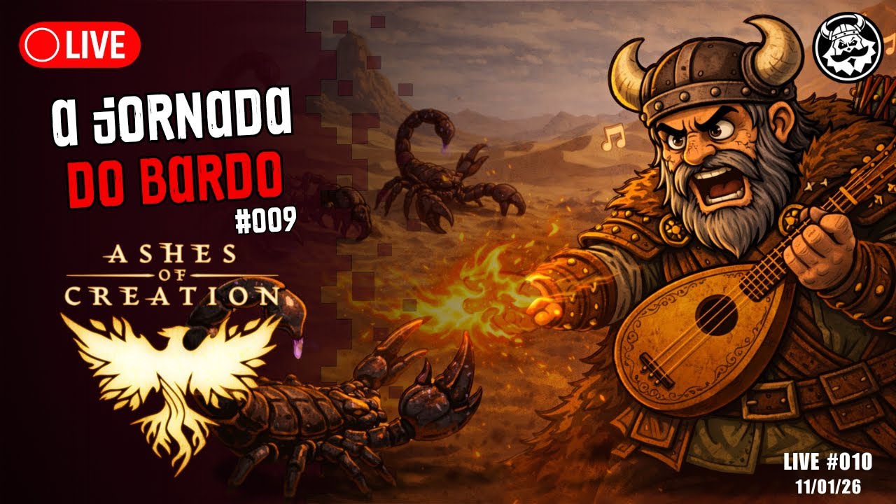 Entre Canções e Batalhas – A Jornada do Bardo em Ashes of Creation 009 #AshesOfCreation