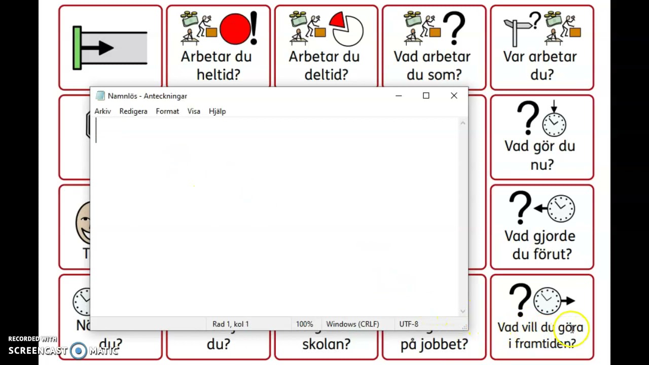 Prata om arbete - frågor! Med exempel på svar.