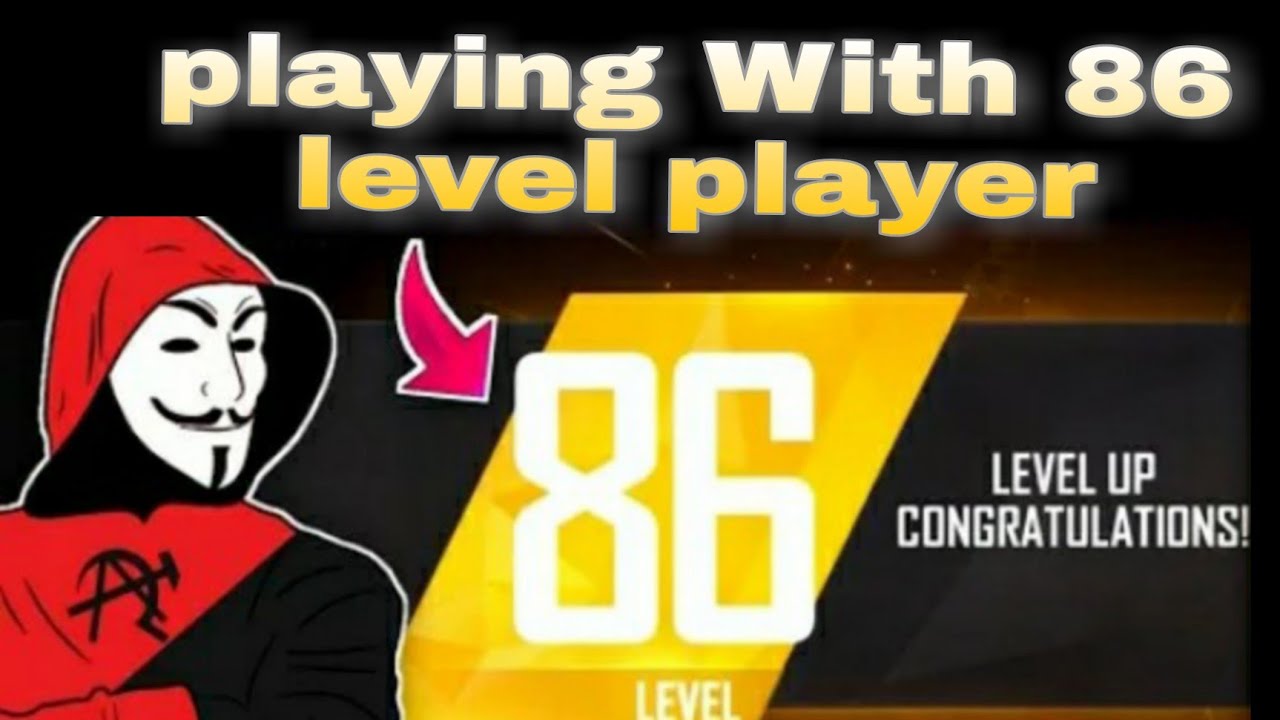 playing with 86 level player free fire