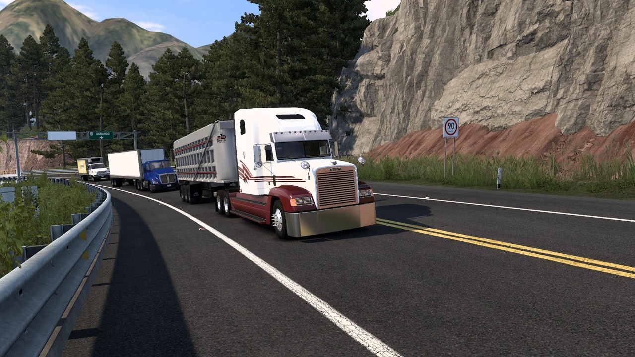 Durango-Mazatlán con 70T de Grava/ American Truck Simulator